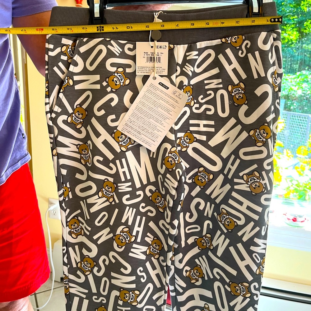 MOSCHINO JOGGERS, SIZE L, NWT